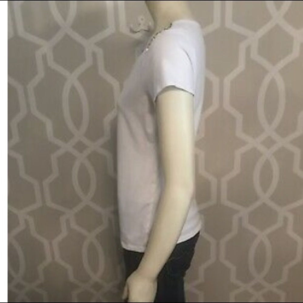 Ann Taylor | Beaded shoulder Top Size Medium - Picture 3 of 9